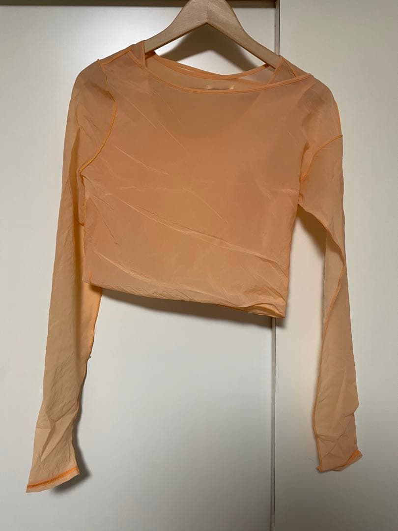 FUMIKA UCHIDAレイヤードクロップドトップ 36オレンジ フミカウチダ