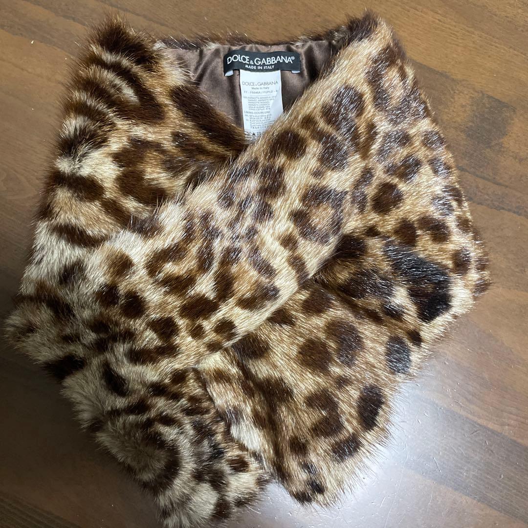 DOLCE & GABBANA ヒョウ柄 ネックウォーマー