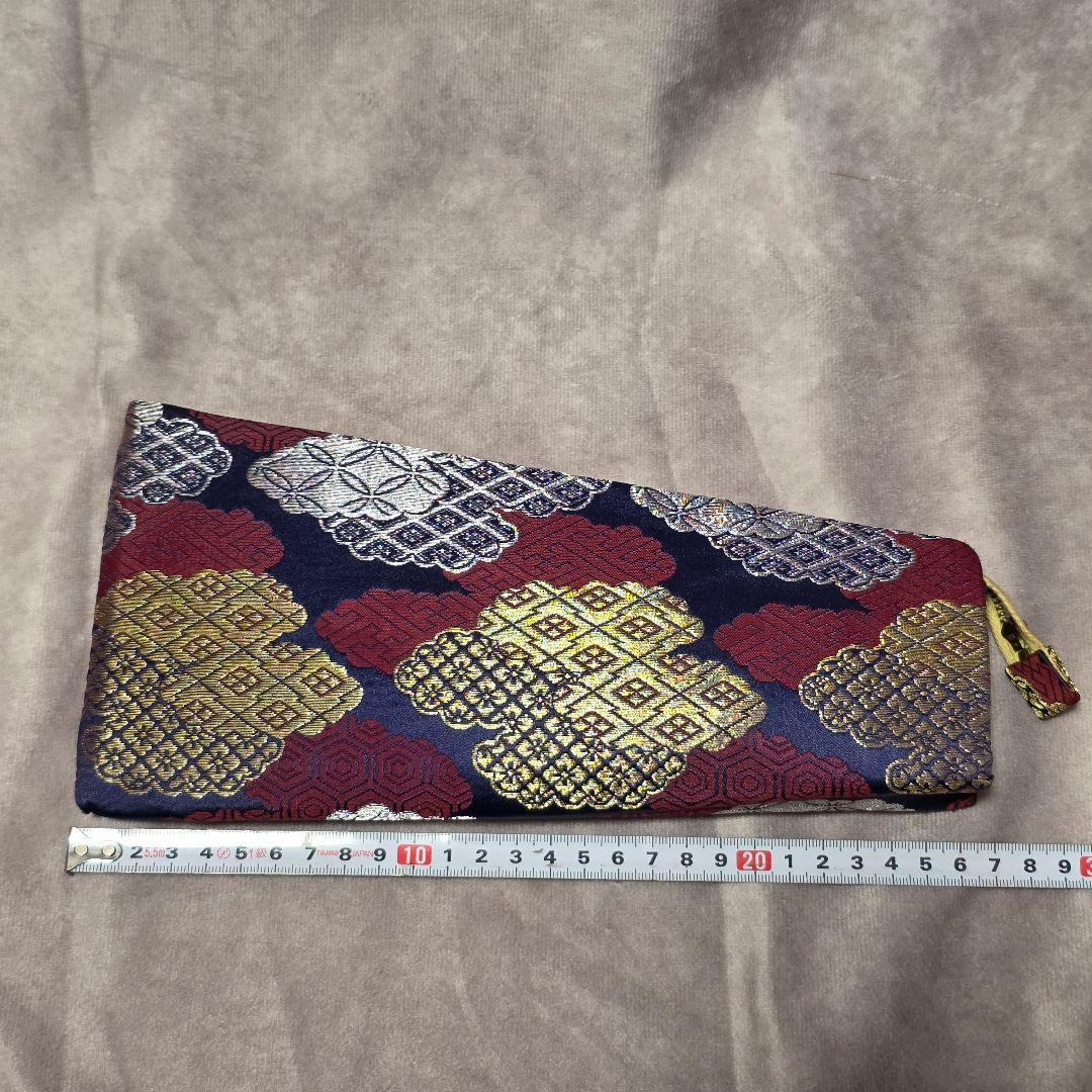 三味線 撥 バチ ケースつき　開き約8.7cm一部欠けあり　本鼈甲