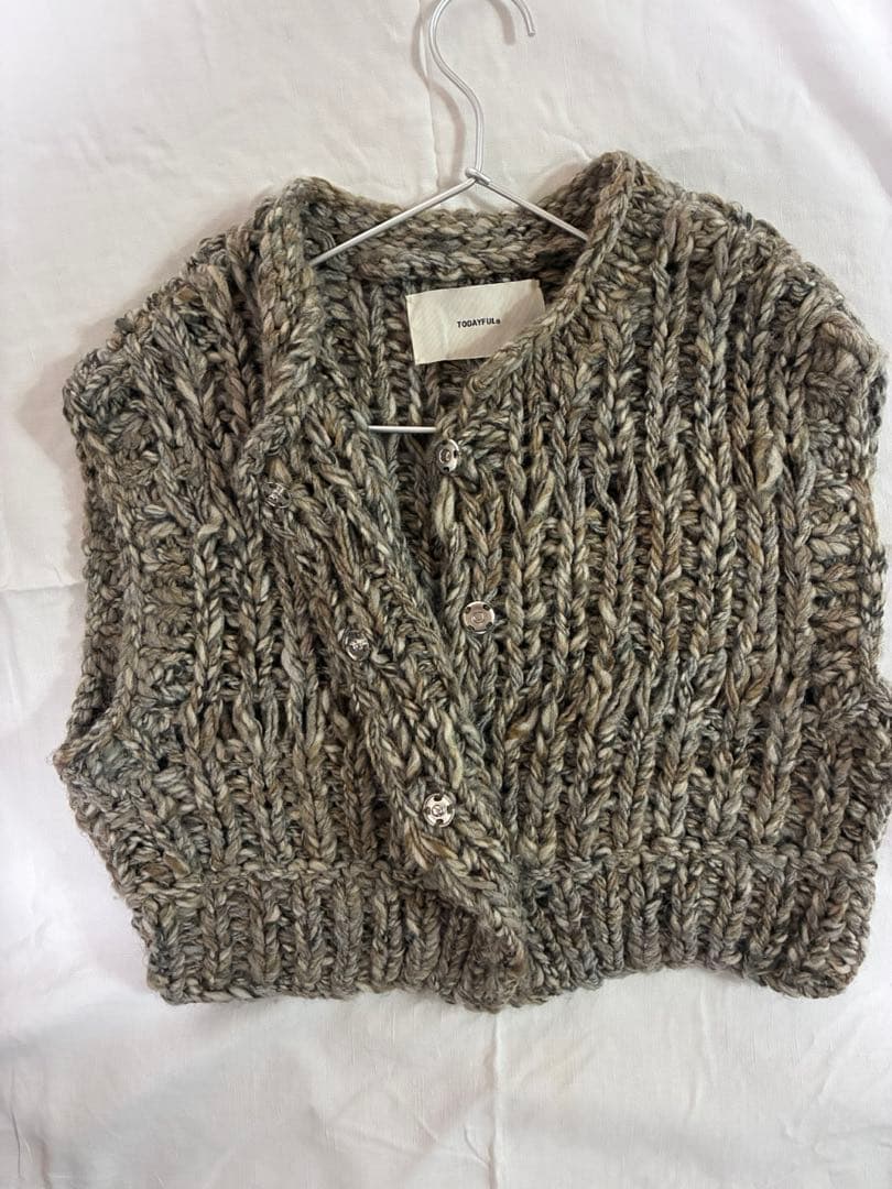 TODAYFUL　Mix Handknit Vest ミックスハンドニット