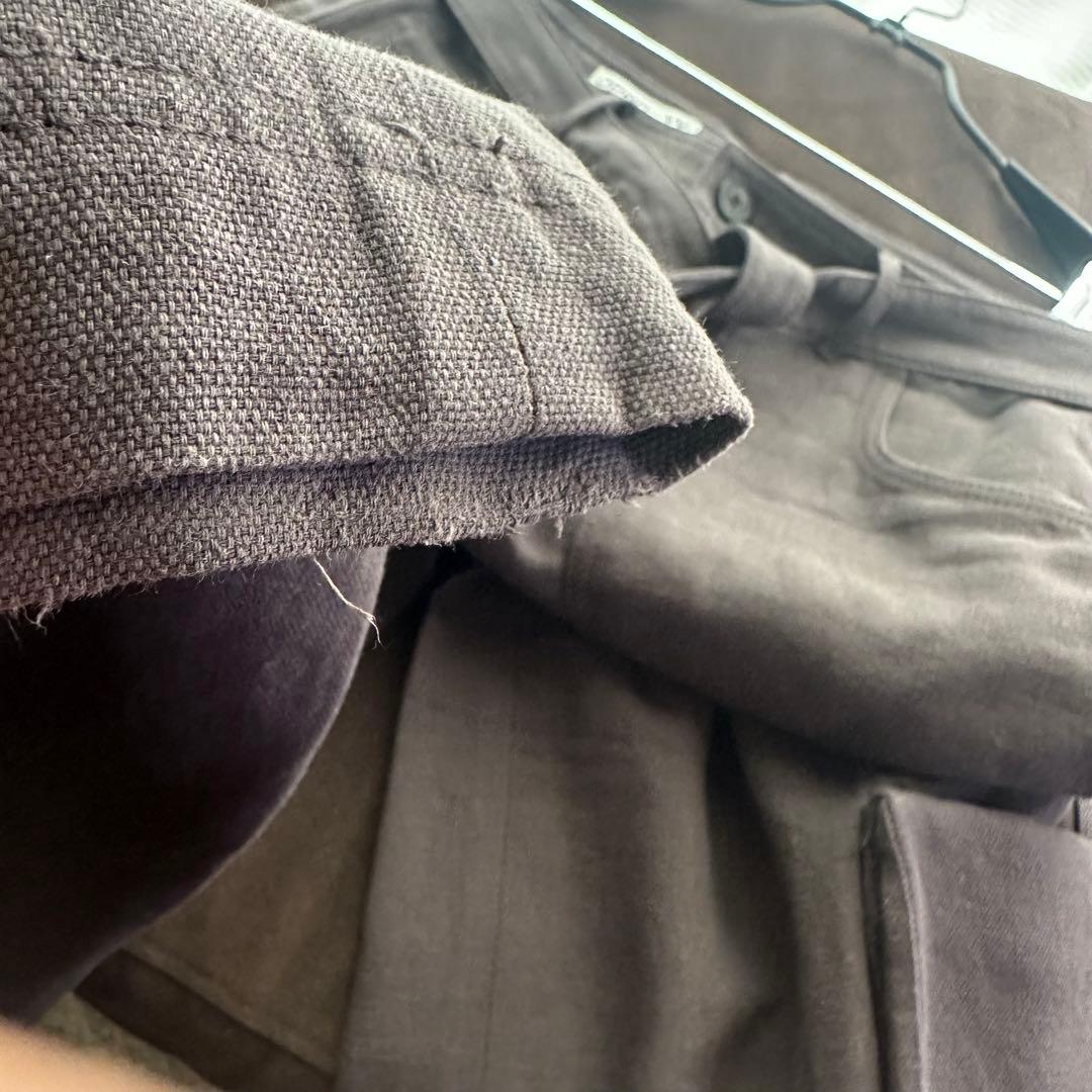 【美品】OPEN Yy LINEN CARGO PANTS CHARCOAL M