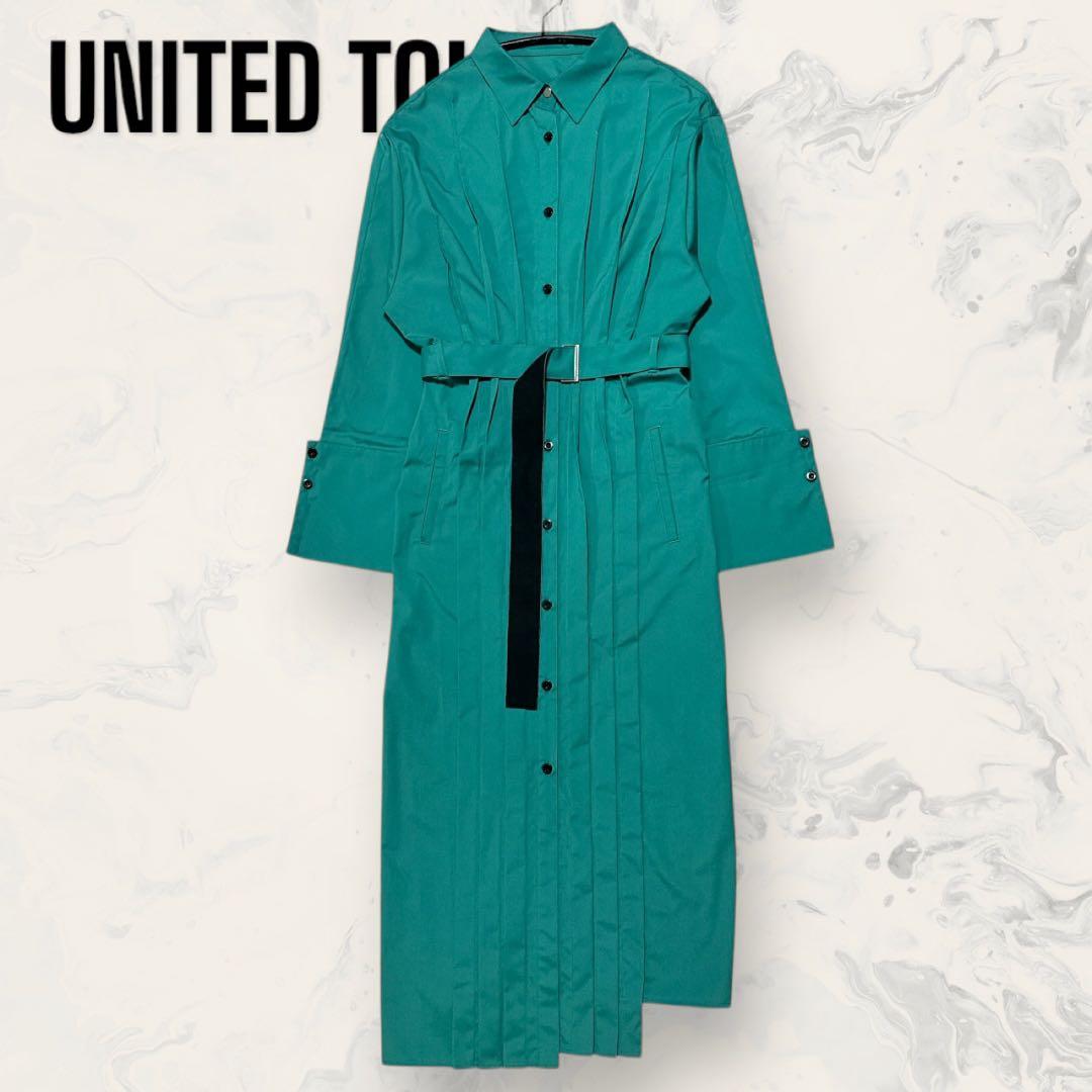 【未使用】 UNITED TOKYO パーティカル タック シャツ ワンピース