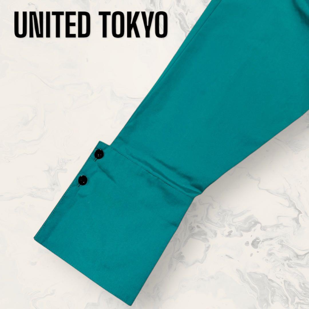 【未使用】 UNITED TOKYO パーティカル タック シャツ ワンピース