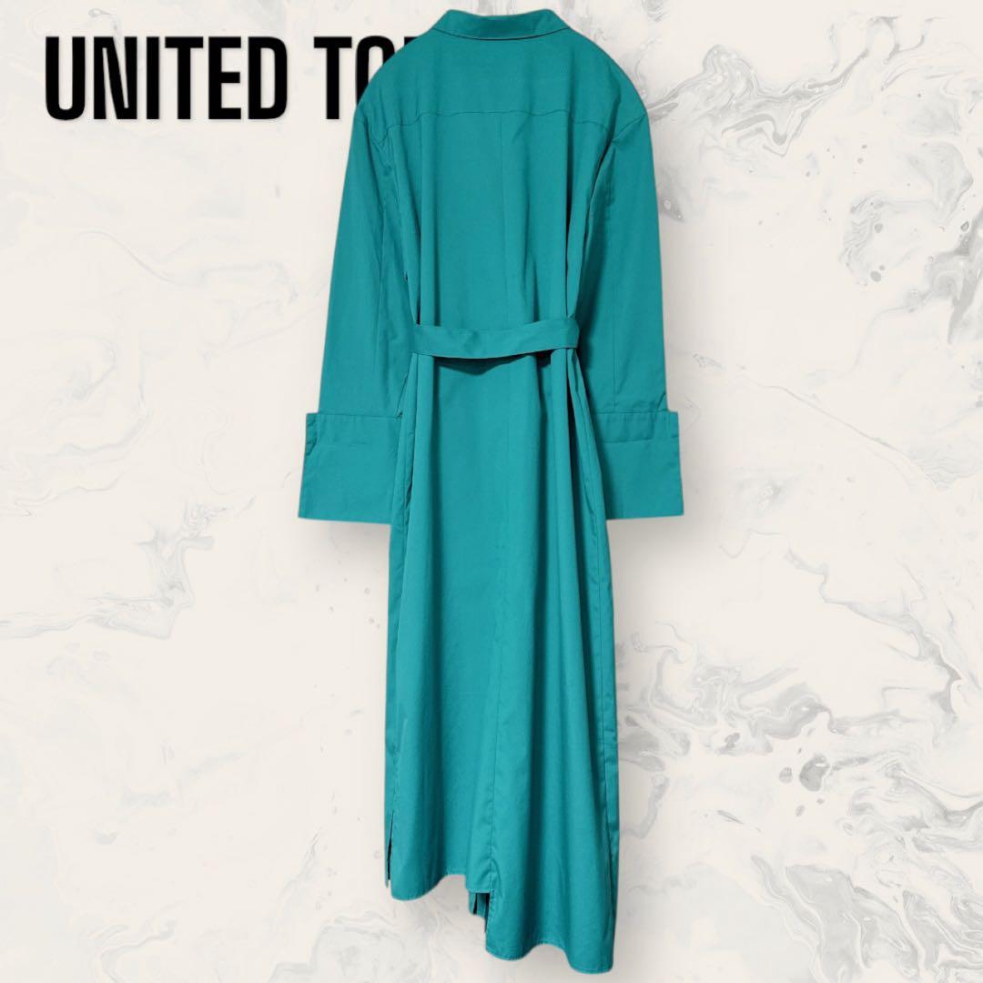 【未使用】 UNITED TOKYO パーティカル タック シャツ ワンピース