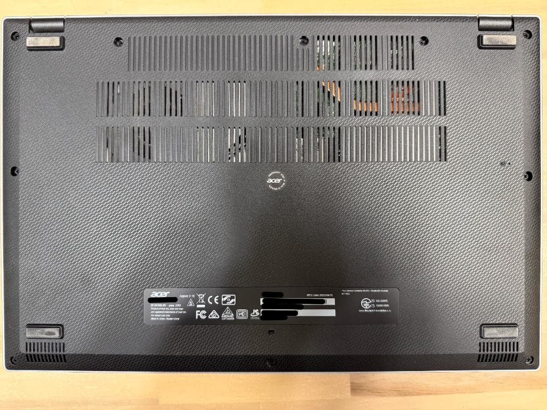 Acer 15.6型（Ryzen5/ メモリ 16GB/ 512GB SSD）