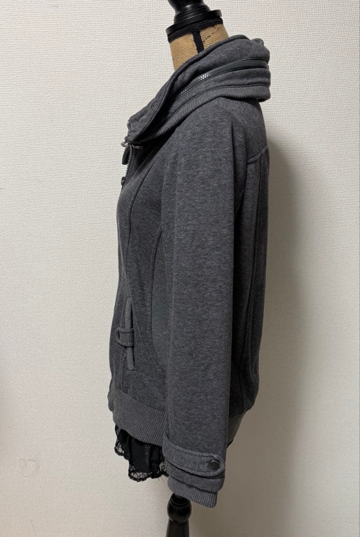 y2k 00s❤︎ギミック グランジ ジップアップ パーカー