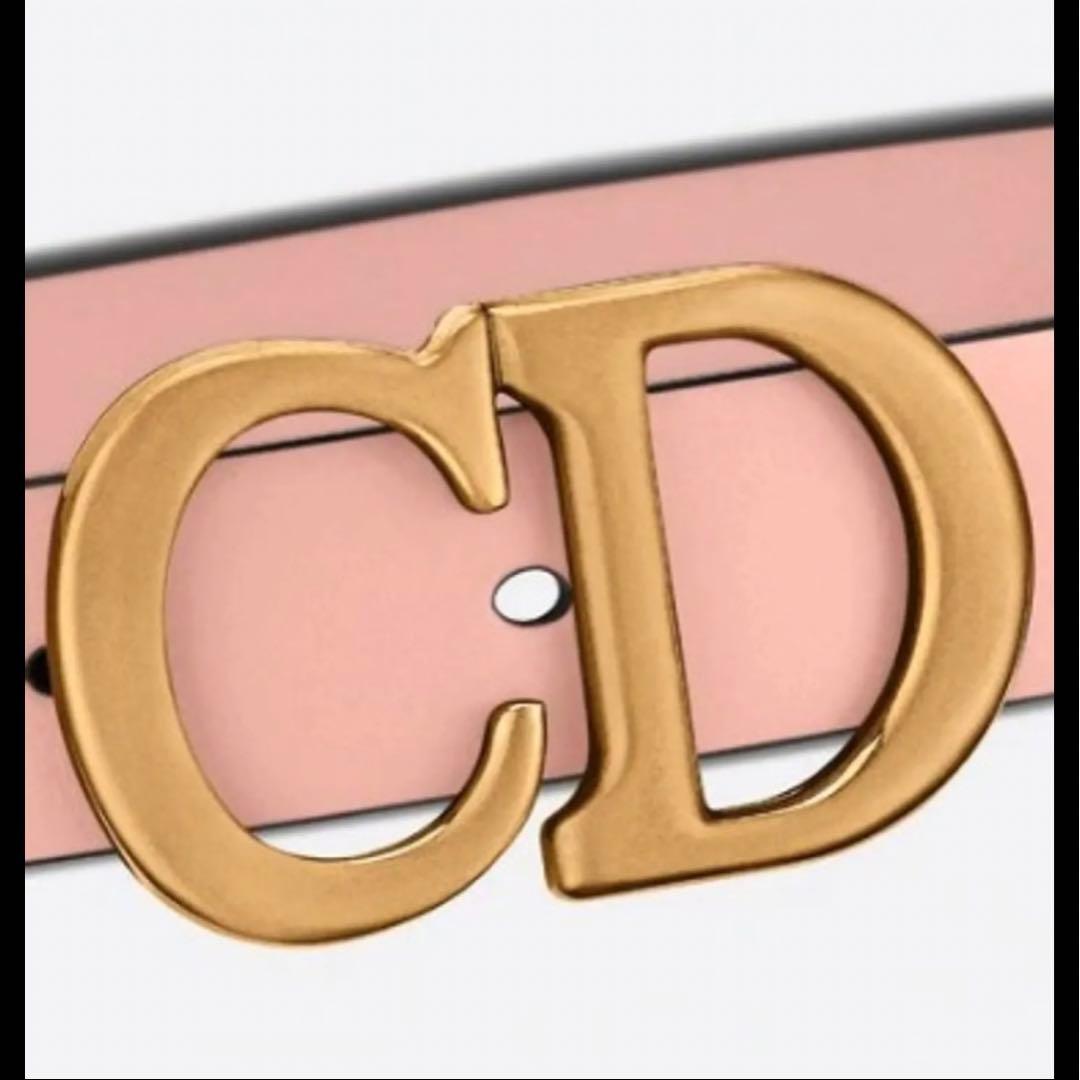 2022年銀座店購入　CDロゴピンクレザーベルト