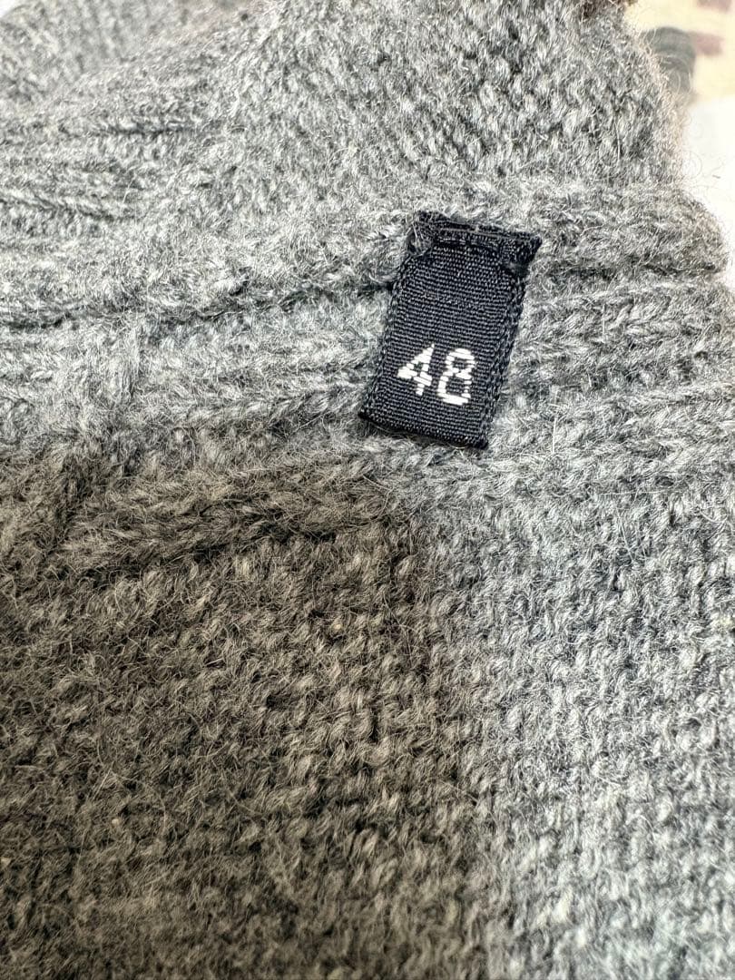 【TOM FORD 】グレー クルーネックカシミヤセーター