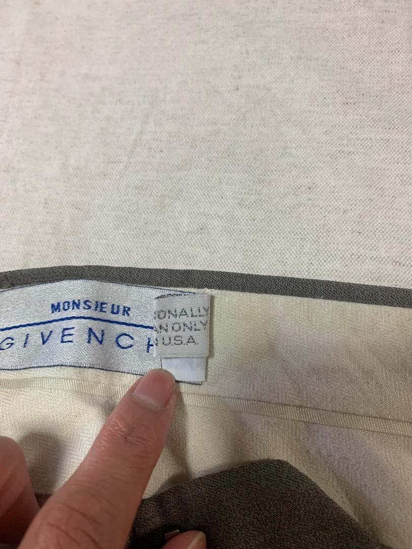 80s ジバンシー GIVENCHY 3タック スラックス 良サイズ