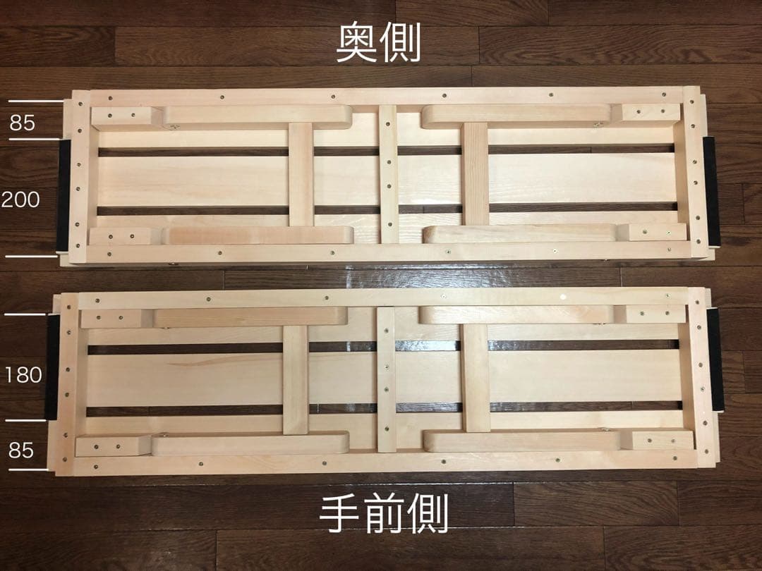 カングー2 トランクボード折りたたみテーブル　塗装仕上げ　ナチュラル