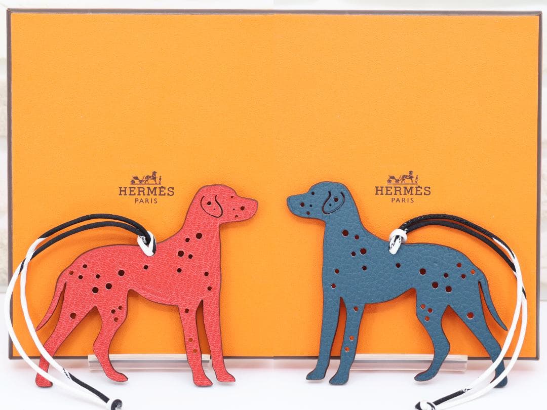 エルメス petit h (プティ・アッシュ) チャーム 犬 ダルメシアン 箱付