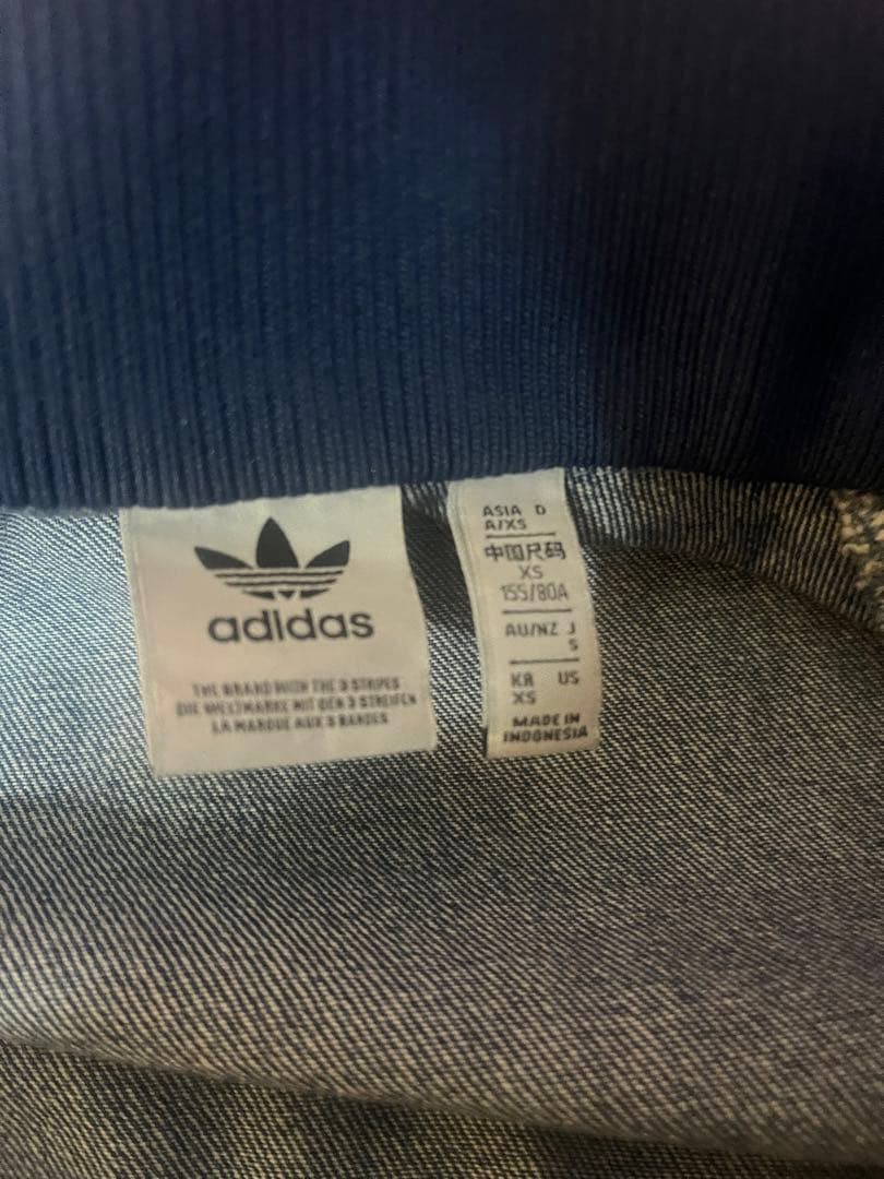 adidas originalsアディカラー デニム トラックトップ XS