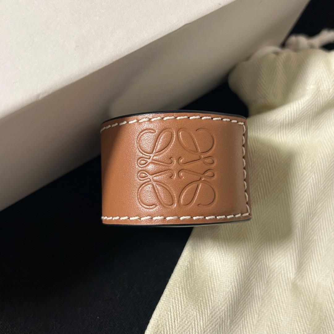 【美品】LOEWE ロエベ スラップブレスレットスモール タン(箱付き)