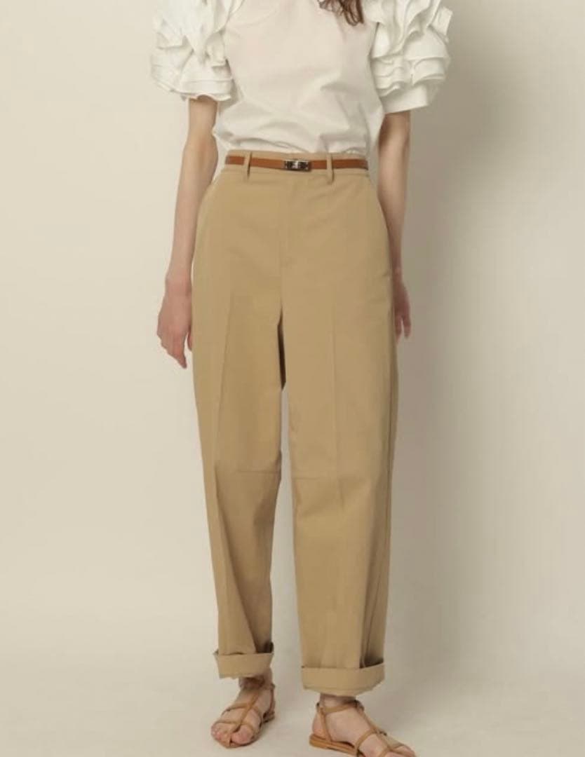 カデュネベージュ ワイドパンツ