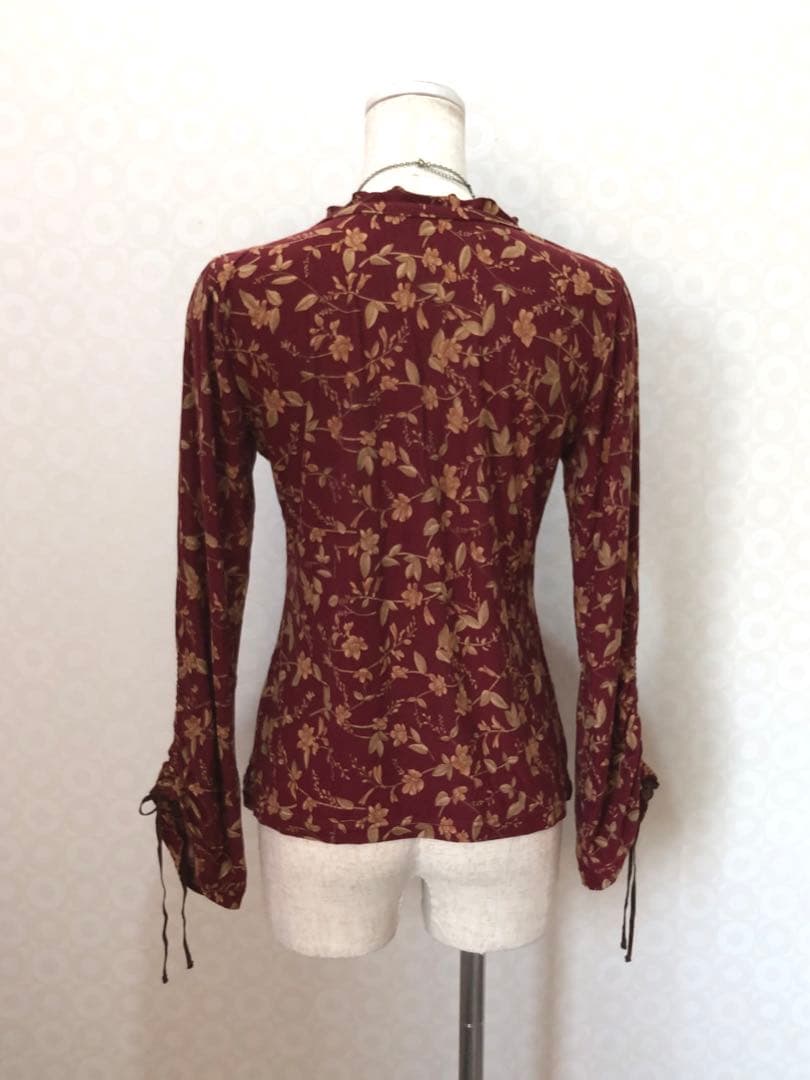 ドロスト レースアップ Y2K フェアリーグランジ 森ガール 平成ギャル