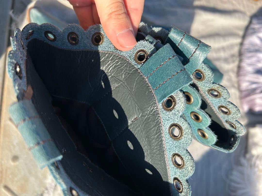 早い者勝ち値下げ！！ 海外ブーツレア!! ☆ターコイズウエスタンブーツ☆