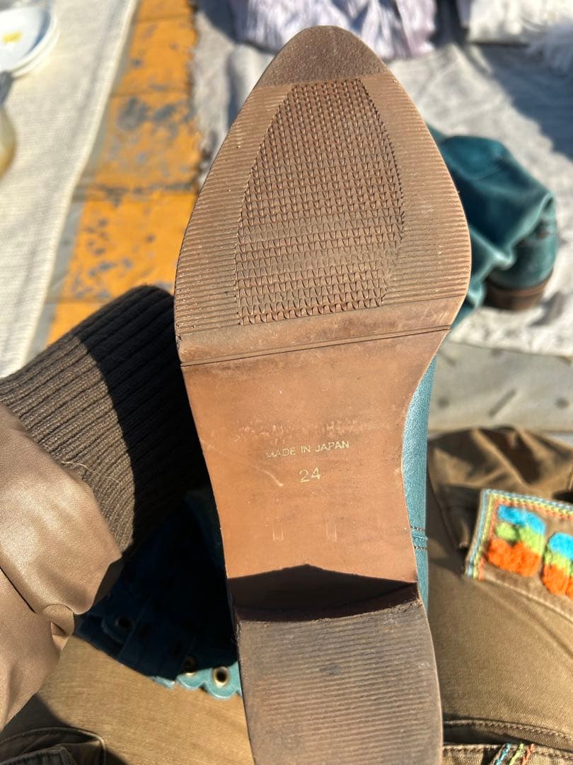 早い者勝ち値下げ！！ 海外ブーツレア!! ☆ターコイズウエスタンブーツ☆