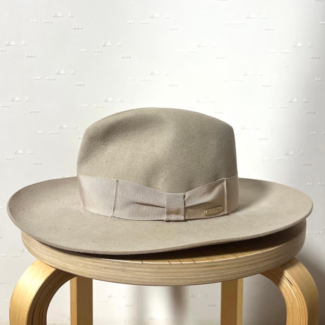 未使用 美品 イタリア製 スーパードューパー フェドラ ハット