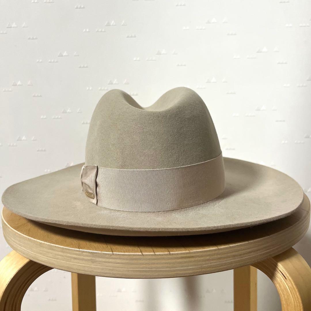 未使用 美品 イタリア製 スーパードューパー フェドラ ハット