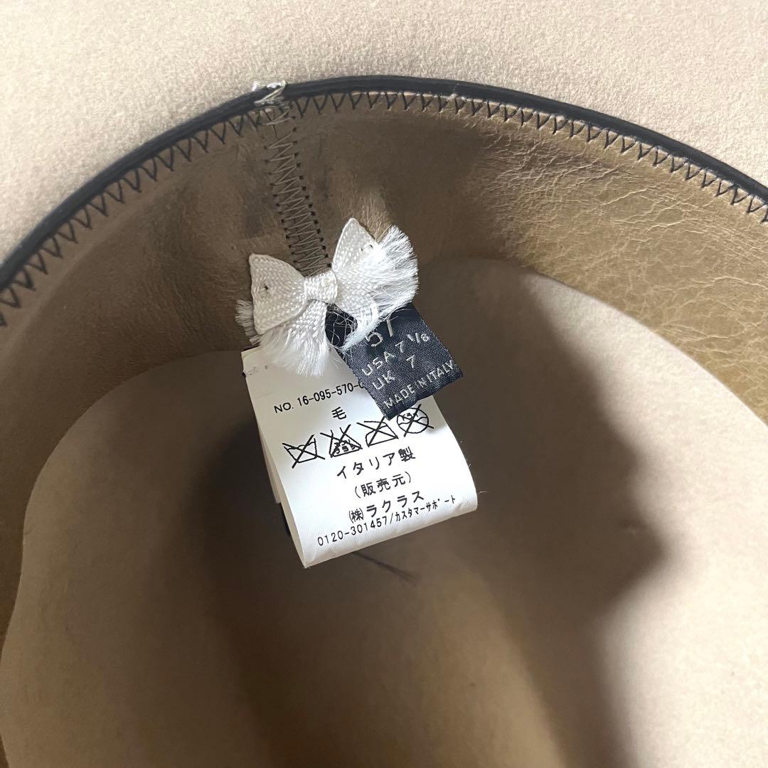 未使用 美品 イタリア製 スーパードューパー フェドラ ハット