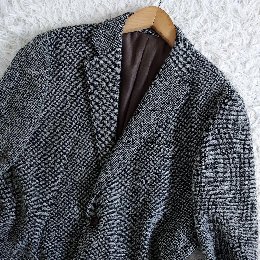 大きいサイズ　アルパカ混　J.PRESS　テーラードジャケット　ツイード　LL