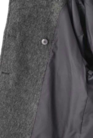 ナチュラルビューティーベーシック　スタンドネックシャギーミディコート