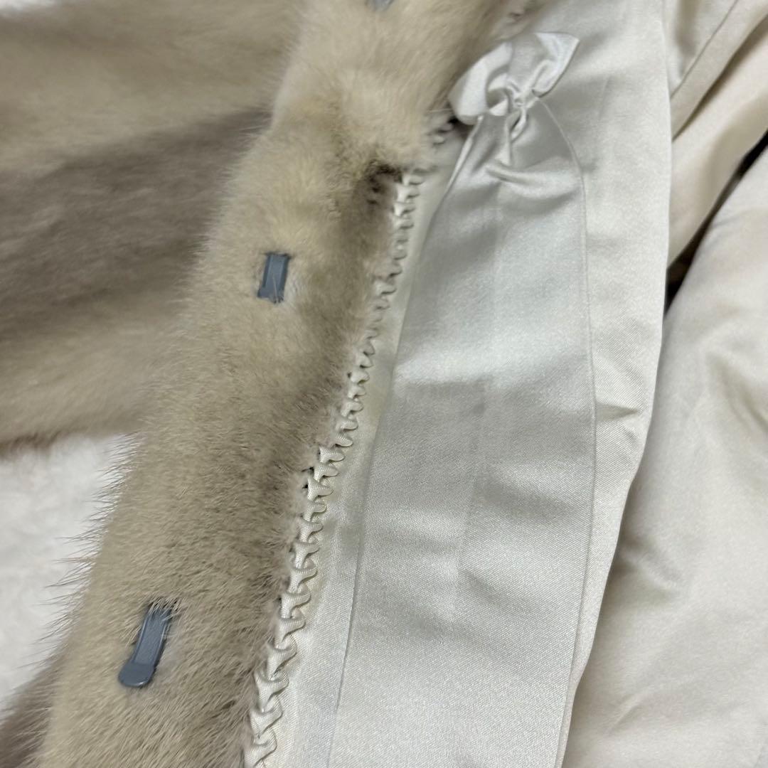 【肉厚人気カラー】 MOONBAT サファイアミンク　毛皮コート