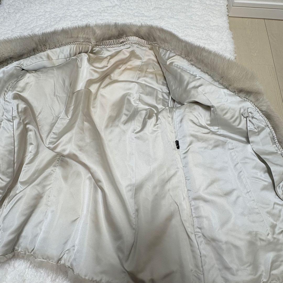 【肉厚人気カラー】 MOONBAT サファイアミンク　毛皮コート