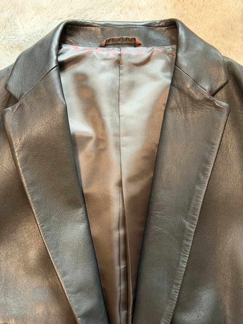 山p 様  カルバンクライン レザー テーラードジャケット