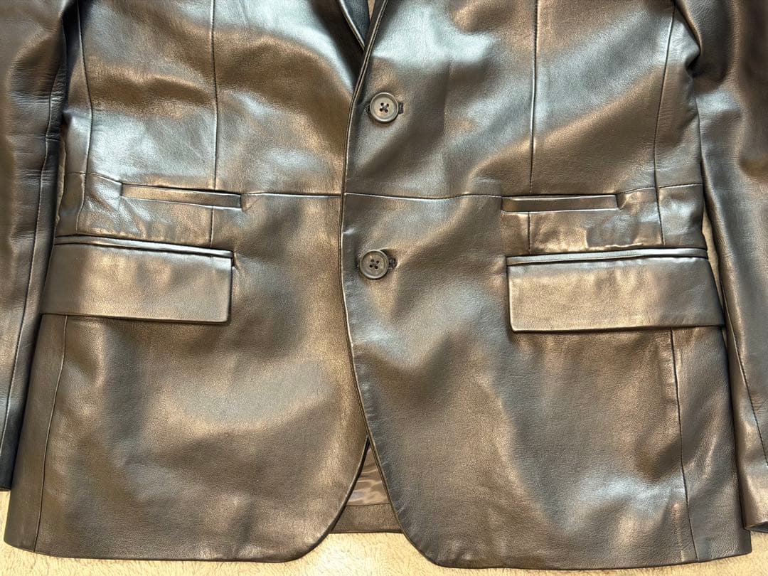 山p 様  カルバンクライン レザー テーラードジャケット