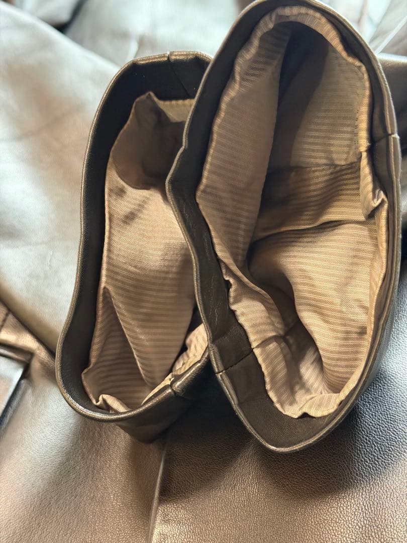 山p 様  カルバンクライン レザー テーラードジャケット