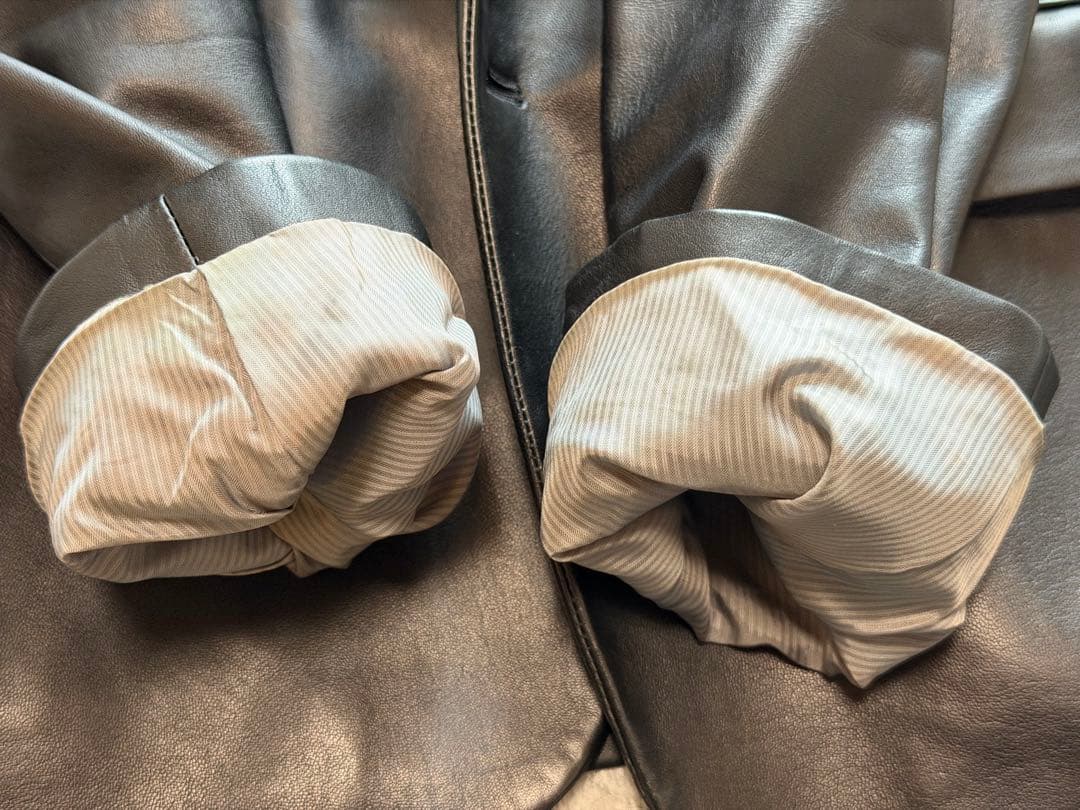 山p 様  カルバンクライン レザー テーラードジャケット