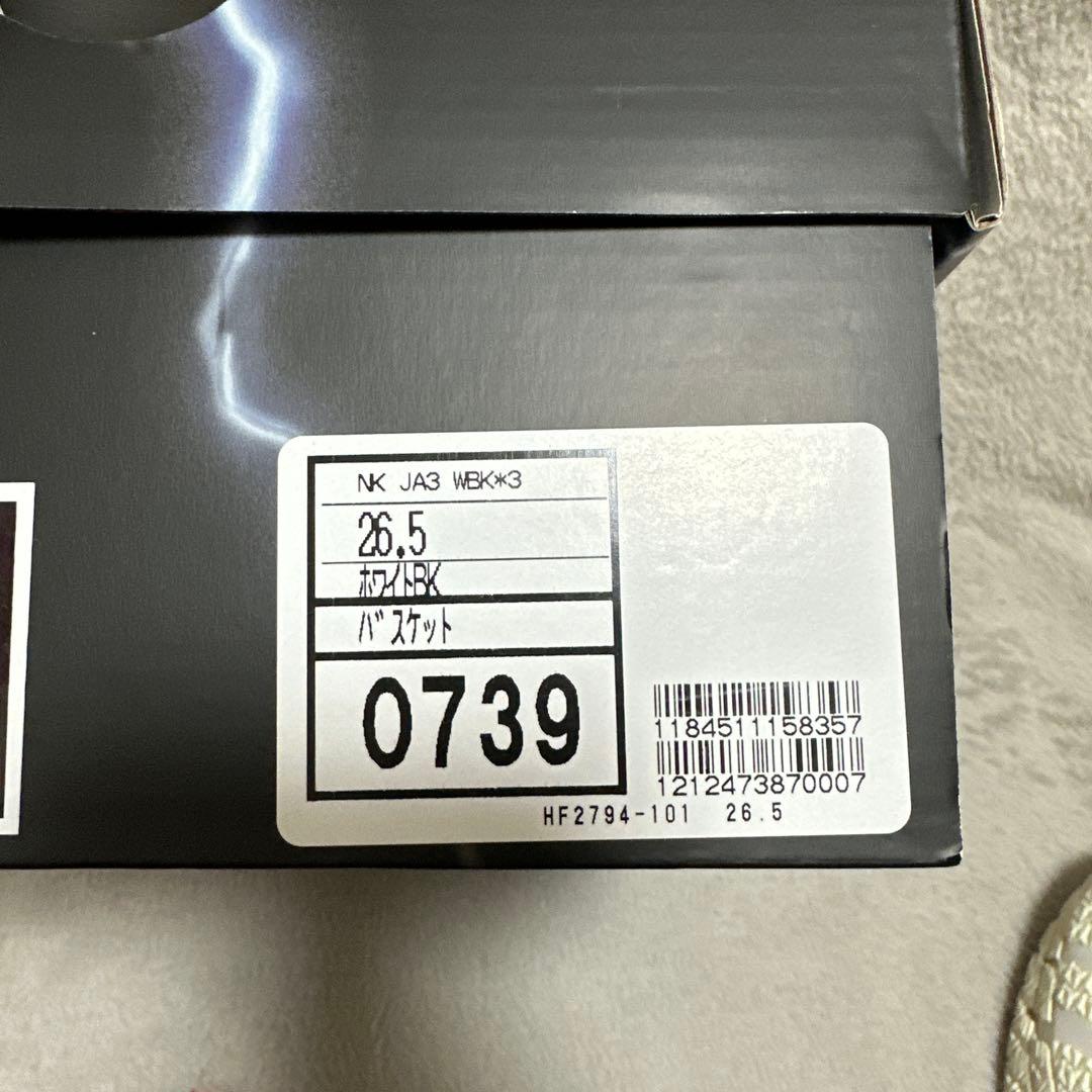 [新品]NIKE JA3 EP ココナッツミルク