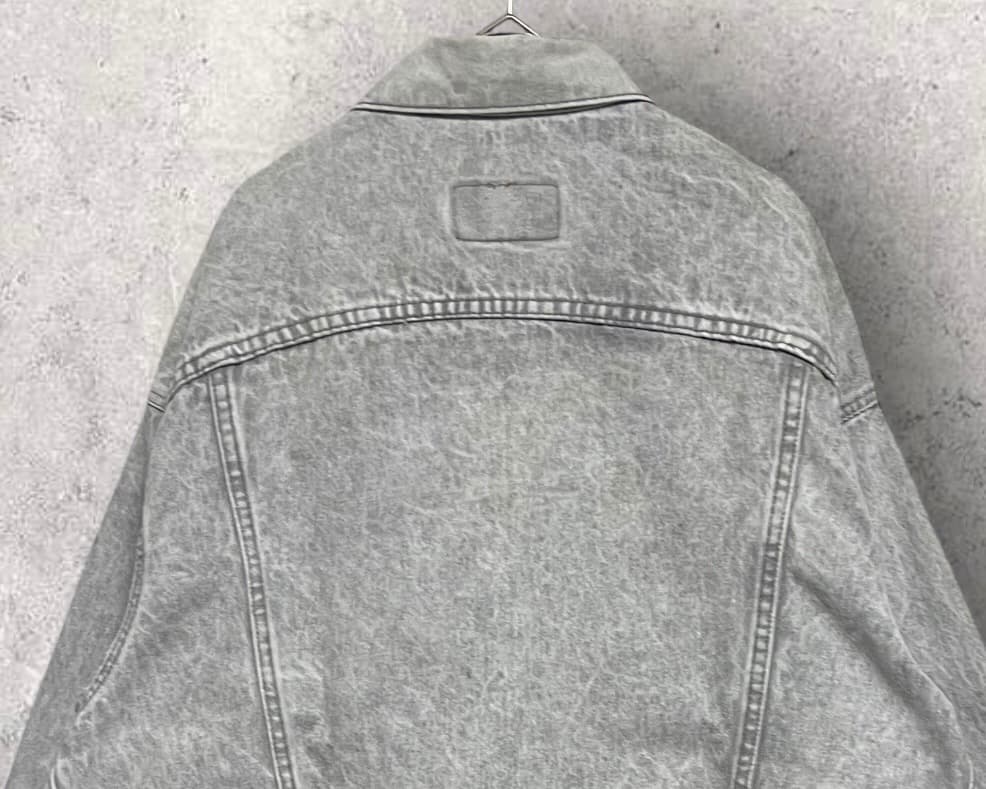 80s LEVI'S USA製 アシッド ウォッシュ Gジャン グレー ブラック