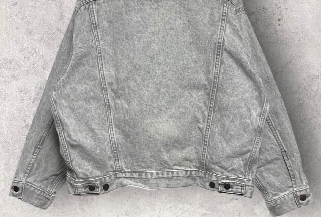 80s LEVI'S USA製 アシッド ウォッシュ Gジャン グレー ブラック