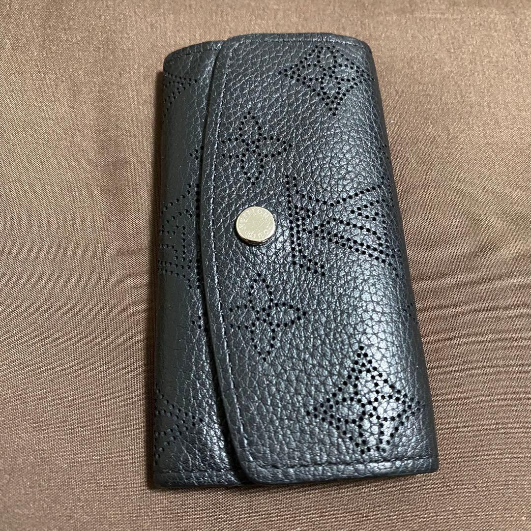 【難あり】ルイヴィトン/キーケース/マヒナ/ミュルティクレ4/ノワール