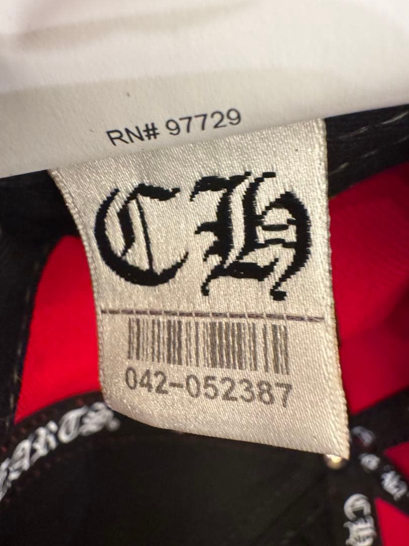 新作CHROME HEARTS クロムハーツ CHロゴ刺繍ベースボールキャップ