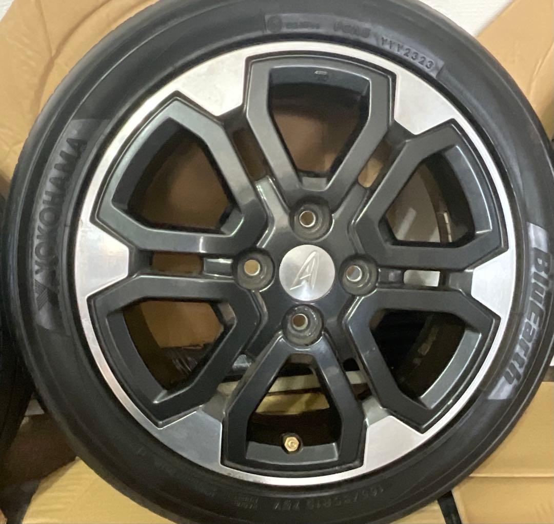 美品ダイハツ純正15インチヨコハマBlueEarth 165 55 15 4個組