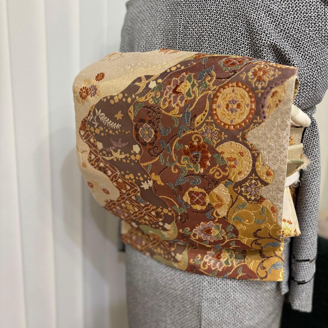 訪問着　フルセット　着物　帯　帯締め　帯締め