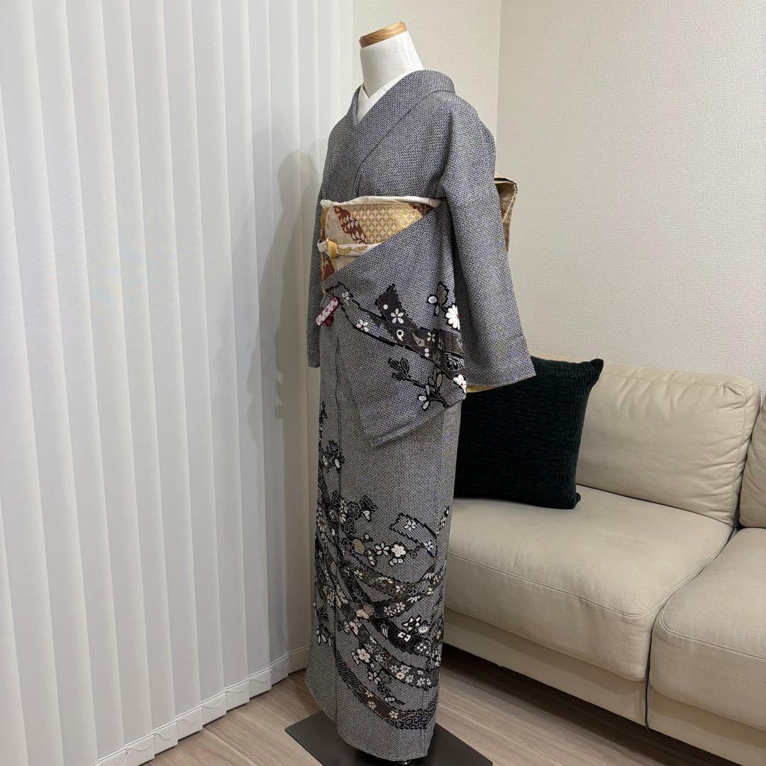 訪問着　フルセット　着物　帯　帯締め　帯締め