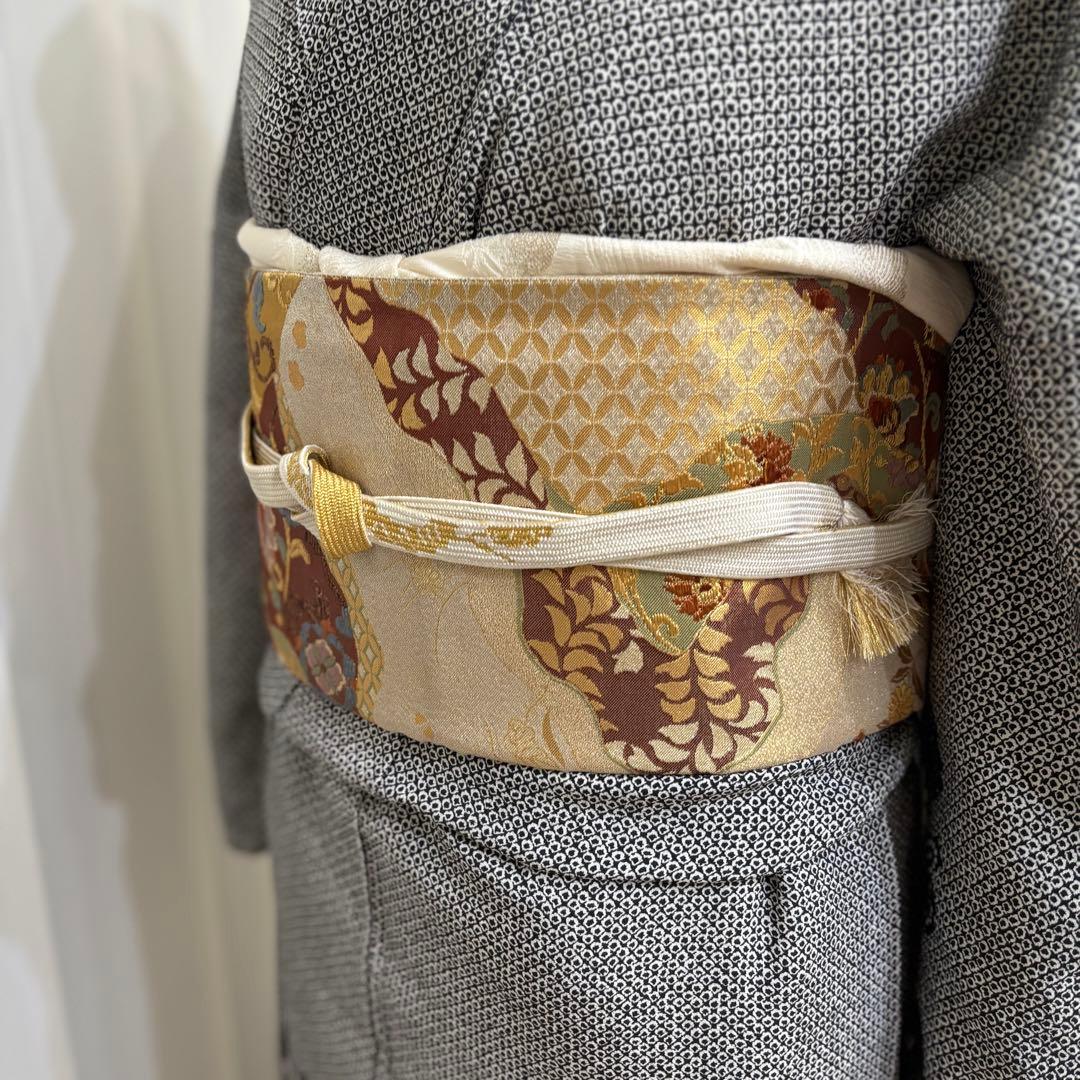 訪問着　フルセット　着物　帯　帯締め　帯締め