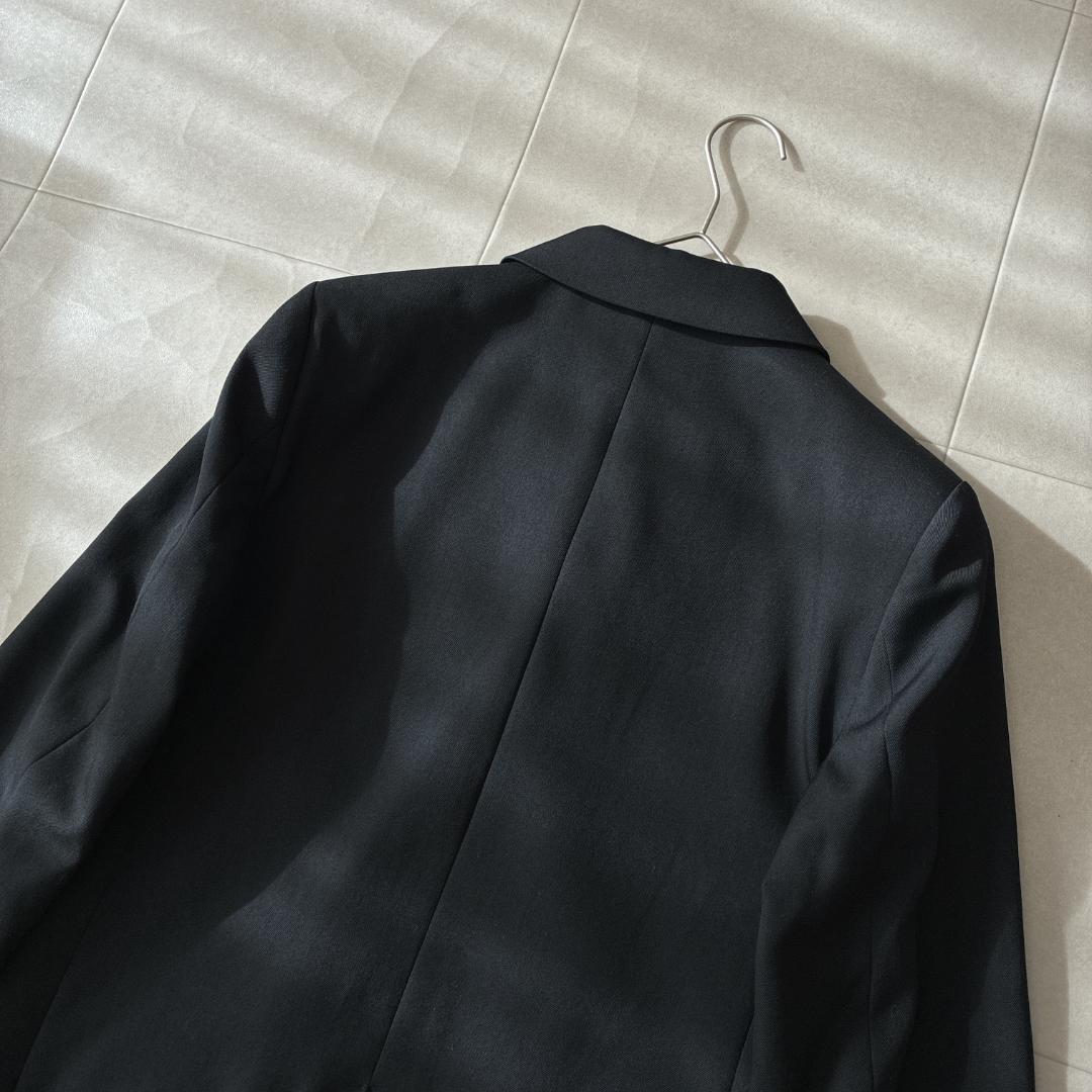 極美品 プルミエアロンディスモン♡ウールツイルジャケット ダブル ブラック 38
