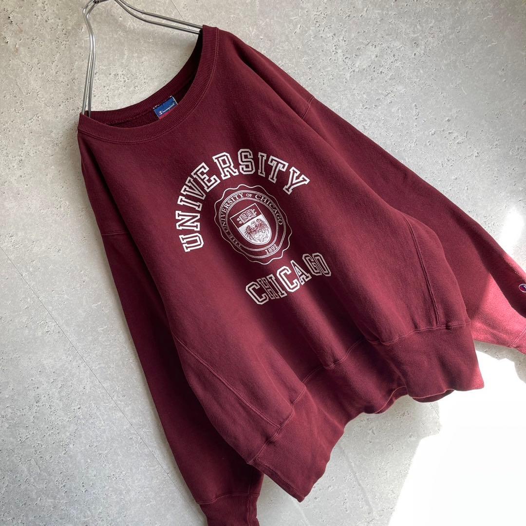 チャンピオン リバースウィーブ スウェットトレーナー カレッジロゴ シカゴ大学