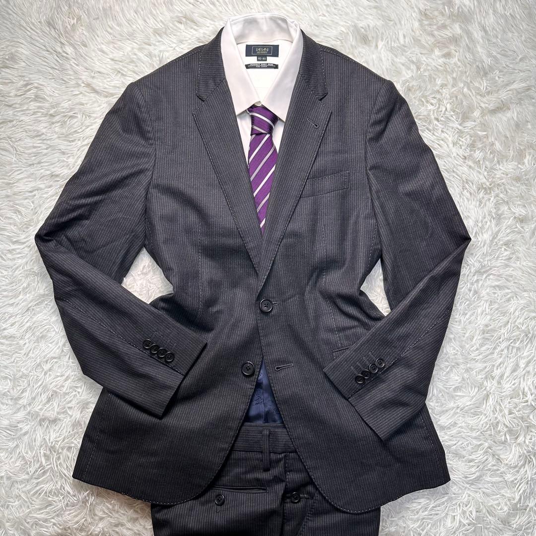 極美品 ポールスミス セットアップ 地図柄 総柄 総裏 M