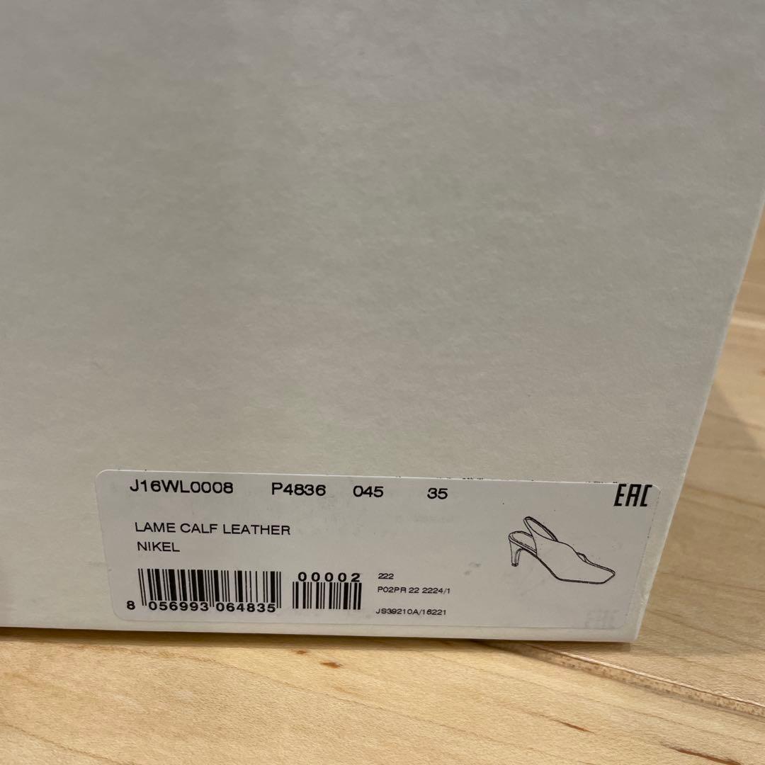 kai！jil sander バックストリングパンプス 35