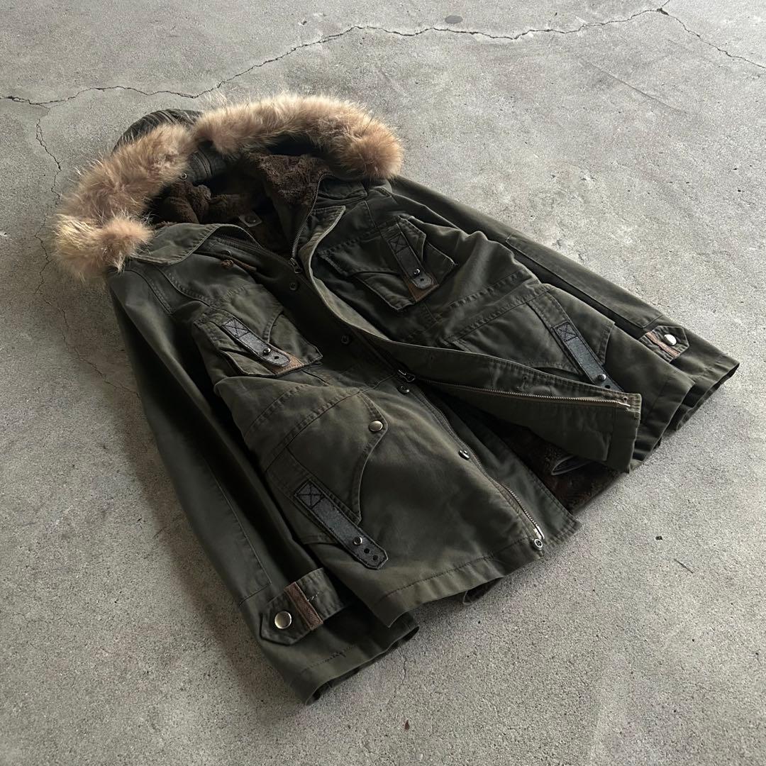 PPFM N-2B ラクーンファー ミリタリージャケット Y2K アーカイブ