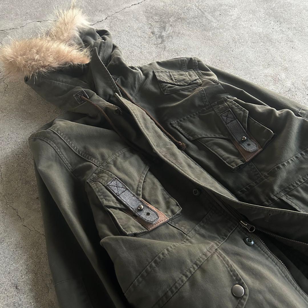 PPFM N-2B ラクーンファー ミリタリージャケット Y2K アーカイブ