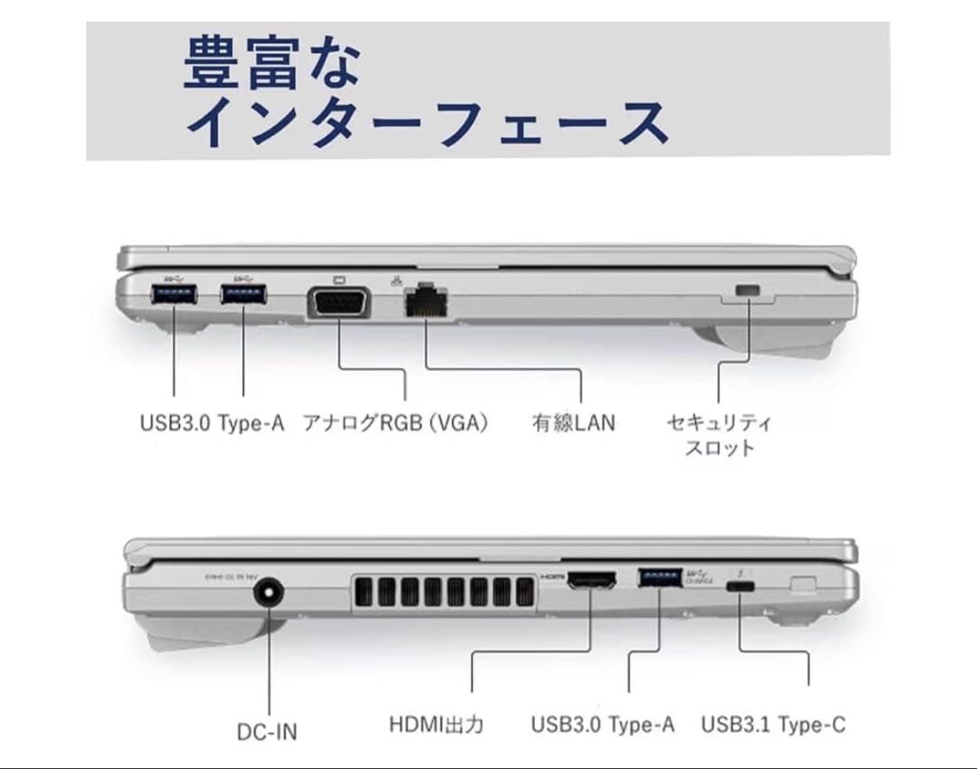 Core i7 14型ノートPC 16GB/512GB