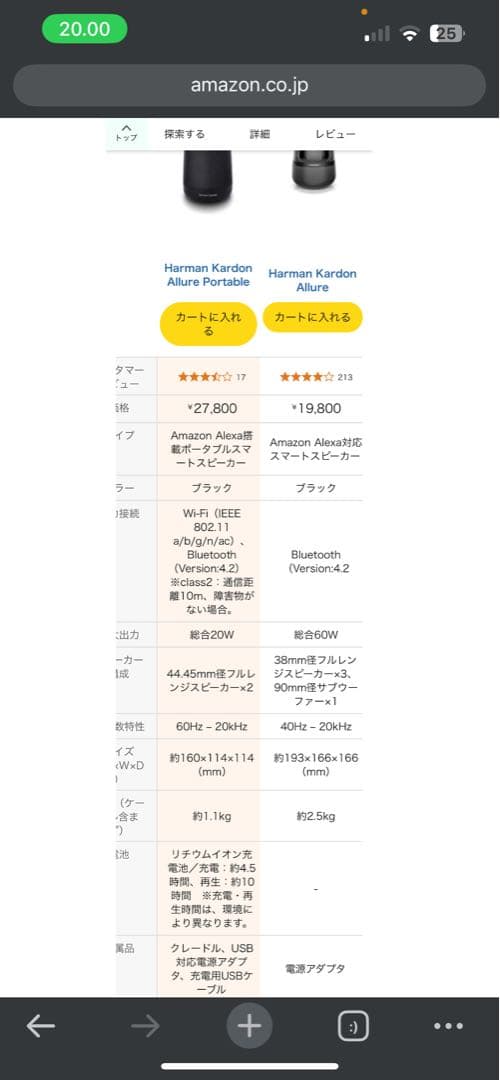 harman/kardon Allure Portable スマートス