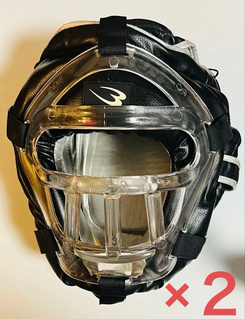 BODYMAKER ボクシング ヘッドギア 黒　2つセット　フリーサイズ